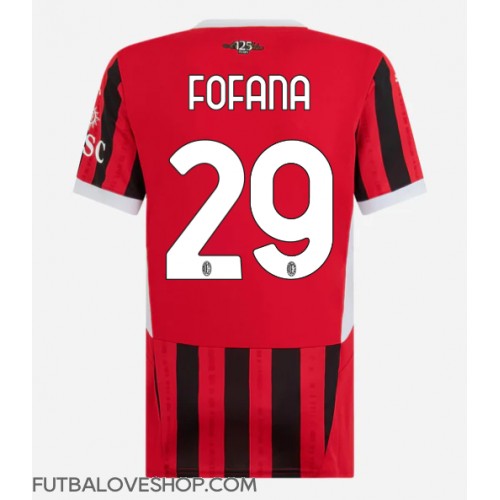 Dres AC Milan Youssouf Fofana #29 Domáci pre Ženy 2024-25 Krátky Rukáv